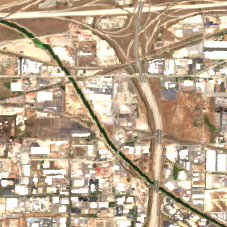 Flexential Downtown Salt Lake (Delong) site on 2020-08-15, Sentinel-2 satellite true color