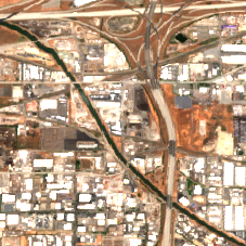 Flexential Downtown Salt Lake (Delong) site on 2024-07-28, Sentinel-2 satellite true color