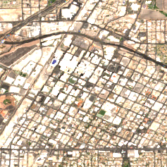 Downtown Las Vegas Data Center site on 2022-07-04, Sentinel-2 satellite true color
