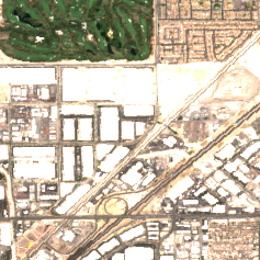Flexential Las Vegas (Lone Mountain) site on 2024-07-28, Sentinel-2 satellite true color