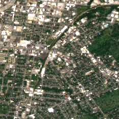 Downtown Louisville Data Center site on 2024-06-15, Sentinel-2 satellite true color