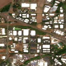 Portland - Hillsboro 2 Data Center site on 2025-08-21, Sentinel-2 satellite true color