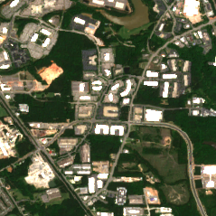 Raleigh Data Center site on 2020-05-03, Sentinel-2 satellite true color
