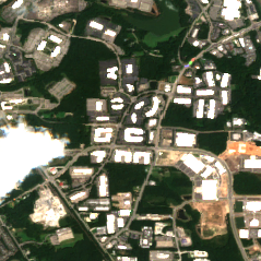 Raleigh Data Center site on 2025-07-26, Sentinel-2 satellite true color