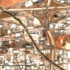 Downtown Salt Lake City Data Center site on 2024-07-28, Sentinel-2 satellite true color