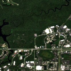 North Tampa Data Center site on 2025-09-19, Sentinel-2 satellite true color