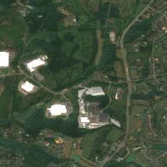 Botetourt County Data Center site on 2024-09-09, Sentinel-2 satellite true color