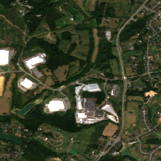 Botetourt County Data Center site on 2025-09-19, Sentinel-2 satellite true color