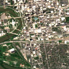 Google Columbus Data Center site on 2018-06-14, Sentinel-2 satellite true color