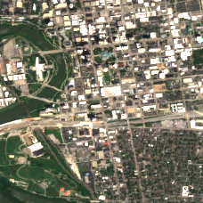 Google Columbus Data Center site on 2025-08-01, Sentinel-2 satellite true color