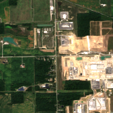 Fort Wayne Data Center (Project Zodiac) site on 2025-09-08, Sentinel-2 satellite true color