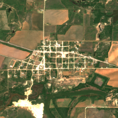 Google Haskell County AI Data Center Hub site on 2020-05-04, Sentinel-2 satellite true color