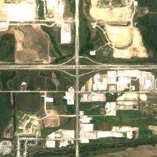Google Lincoln Data Center (Agate) site on 2025-06-22, Sentinel-2 satellite true color