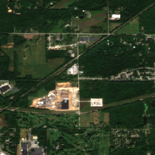 Google Michigan City (Project Maize) site on 2025-09-15, Sentinel-2 satellite true color