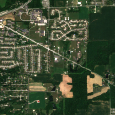 Google Morgan County Campus site on 2018-07-07, Sentinel-2 satellite true color