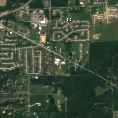 Google Morgan County Campus site on 2024-08-24, Sentinel-2 satellite true color