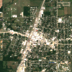 Google Pryor Creek AI Expansion site on 2018-08-05, Sentinel-2 satellite true color