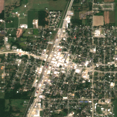 Google Pryor Creek AI Expansion site on 2020-08-24, Sentinel-2 satellite true color