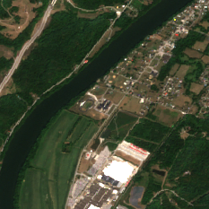 Google Putnam County Data Center Campus site on 2024-08-23, Sentinel-2 satellite true color