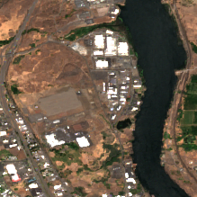 Google The Dalles Data Center Expansion (2nd/3rd buildings) site on 2020-08-10, Sentinel-2 satellite true color