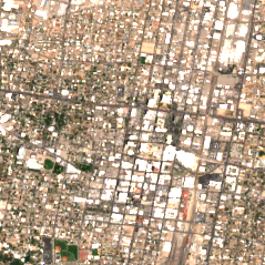 H5 Albuquerque (505 Marquette) site on 2018-06-11, Sentinel-2 satellite true color