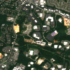 H5 Charlotte site on 2024-08-25, Sentinel-2 satellite true color