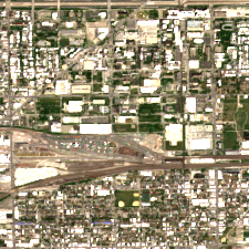 H5 Chicago site on 2020-06-14, Sentinel-2 satellite true color
