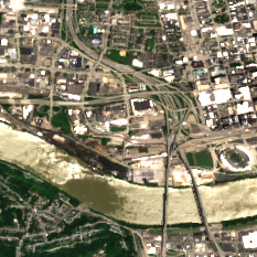 H5 Cincinnati I site on 2018-07-07, Sentinel-2 satellite true color