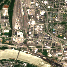 H5 Cincinnati II site on 2018-07-07, Sentinel-2 satellite true color