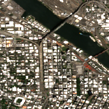 H5 Portland site on 2020-08-28, Sentinel-2 satellite true color