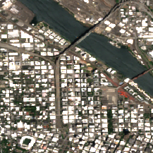 H5 Portland site on 2024-07-13, Sentinel-2 satellite true color