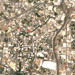 H5 San Antonio (100 Taylor) site on 2018-08-23, Sentinel-2 satellite true color