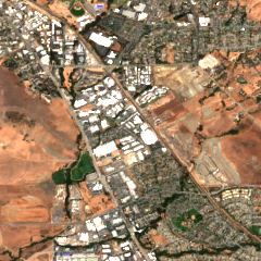 H5 San Luis Obispo site on 2018-08-15, Sentinel-2 satellite true color