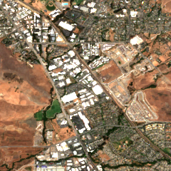 H5 San Luis Obispo site on 2020-08-14, Sentinel-2 satellite true color