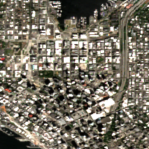 H5 Seattle site on 2022-08-08, Sentinel-2 satellite true color