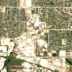 Dallas (Plano) site on 2022-06-20, Sentinel-2 satellite true color