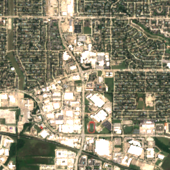 Dallas (Plano) site on 2025-09-10, Sentinel-2 satellite true color
