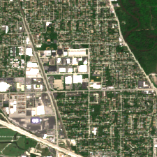 Chicago site on 2018-05-16, Sentinel-2 satellite true color
