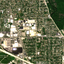 Chicago site on 2020-06-14, Sentinel-2 satellite true color
