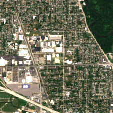 Chicago site on 2022-07-09, Sentinel-2 satellite true color