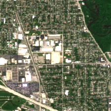 Chicago site on 2024-05-19, Sentinel-2 satellite true color