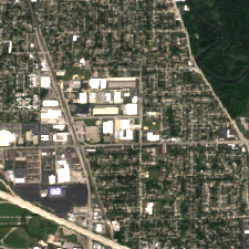 Chicago site on 2025-09-11, Sentinel-2 satellite true color