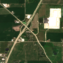 Beaver Dam Data Center site on 2018-07-08, Sentinel-2 satellite true color