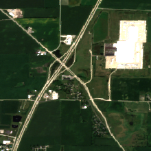 Beaver Dam Data Center site on 2022-08-31, Sentinel-2 satellite true color