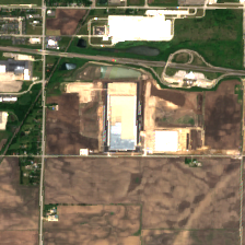 Meta DeKalb Data Center site on 2020-06-12, Sentinel-2 satellite true color