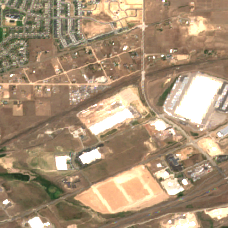 Microsoft Cheyenne Business Parkway Data Center site on 2024-07-31, Sentinel-2 satellite true color
