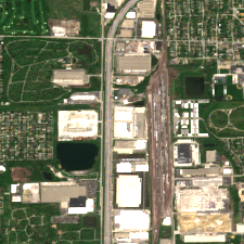 Microsoft Chicago Northlake Data Center site on 2018-05-16, Sentinel-2 satellite true color