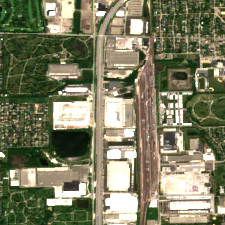 Microsoft Chicago Northlake Data Center site on 2020-06-14, Sentinel-2 satellite true color