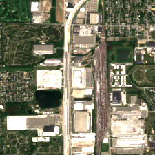 Microsoft Chicago Northlake Data Center site on 2022-07-09, Sentinel-2 satellite true color