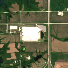 Microsoft Des Moines Project Osmium site on 2022-06-20, Sentinel-2 satellite true color